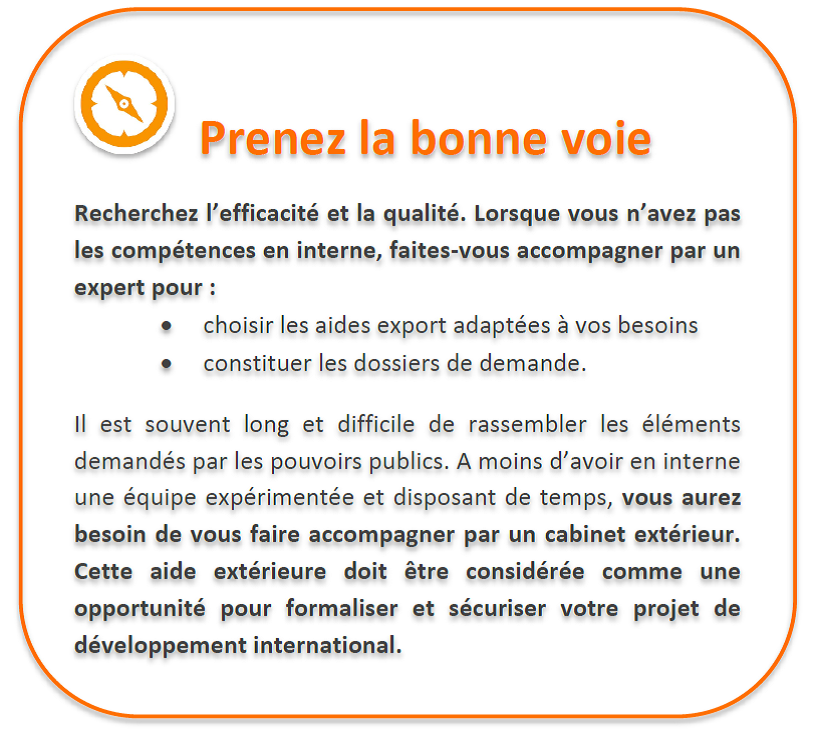 Faites-vous accompagner par un expert (aides export)